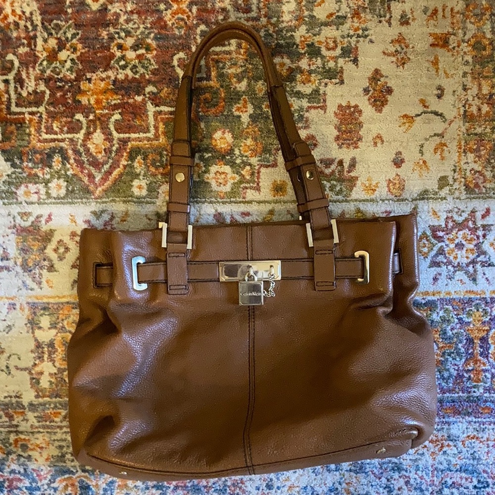 Calvin Klein Leather Tote